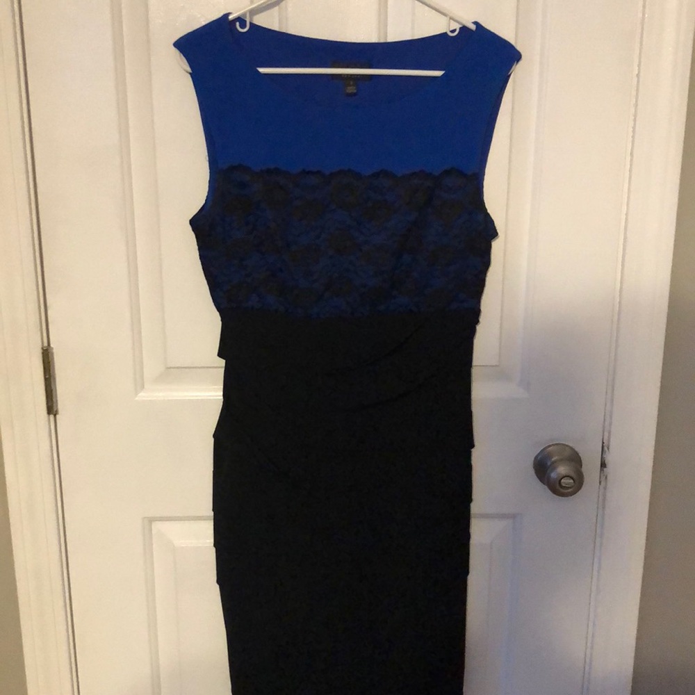Black and blue size 8 dress